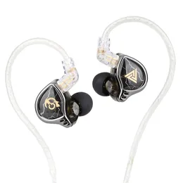 Cuffie Qkz X Hbb 10mm Diaframma rivestito in titanio Hifi in Ear Monitor Auricolari Cavità semiaperta Piastra frontale in lega di alluminio CNC