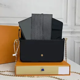 Tasarımcı Cüzdan Vintage Çok Felicie Tasarımcı Çanta Tasarımcı Kadın Çanta Pochette 61276 Zincir Lüks Çanta Mesajı Rmens Cüzdanlar Yüksek Kaliteli Crossbody Bag Yeni