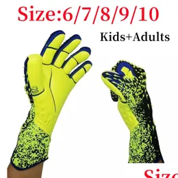 Gants de sport Gardien de but de football professionnel Latex de football Protection épaissie Adts Gardien de but Drop Livraison Extérieur Athlétique Extérieur A Otvad