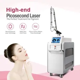 High-end New Upgrade Picosecond Tattoo Removal Skin Whitening Nd Yag Picolaser 532nm 755nm 1064nm for Anti-pigment Eyebrows Eyeline Wash Device