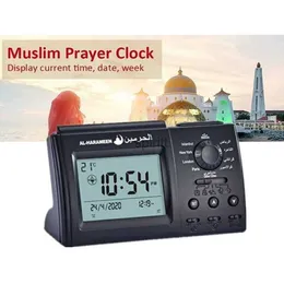 Desk Table Clocks Islamic Azan Alarm Table Clock Muslim Alarm Digital Clock Church Prayer Gift Alarm Clock for All Prayer bla Direction Y5GB YQ240118