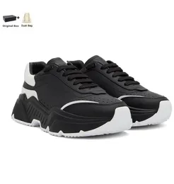 Italy Brand Men Daymaster Sneakers Shoes Mixed-material Ultra-light Nappa Calfskin Leather Party Dress Wedding Casual Walking Famous Brand Trainers EU38-46 With Box