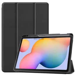 태블릿 PC 케이스 백 사례 Samsung Galaxy Tab S6 Lite 10.4 2022 2020 SM-P610/P613/P615/P619 연필 홀더가있는 소프트 실리콘 스마트 태블릿 커버 YQ240118