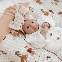Acessórios de cabelo nascidos bebê meninas bowknot turbante headwrap de malha criança infantil crianças bandana