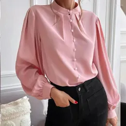 Damenblusen, Frühlings-Damenhemd, koreanische Mode, schlanke Bluse, elegante Langarm-Oberteile, Damenbekleidung, weiche und bequeme Loungewear-Hemden