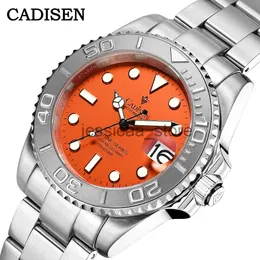 Outros relógios CADISEN 2023 Novo Mens Watch C8210 Sapphire Mecânico Automático Relógio de Pulso 316L Aço Inoxidável 10 Bar Relógios Homens NH35A Relógio J240118
