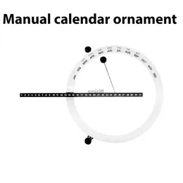 Zegarki stołowe biurka 1PC Styl Nordic Time Perpetual Table Ball Clock Calendar Manual Biurko do dekoracji domowej Creative Desk Calendario YQ240118