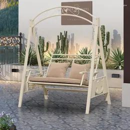 Mobília de acampamento cadeira suspensa branca dupla rede preguiçosa balanço ao ar livre jardim sedie da giardino esterno decoração
