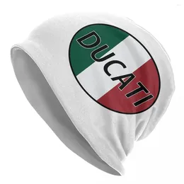 Berets Speed Italian Ducatis Bonnet Hats Knitting Casual Street Motorcycle Racing Team Skullies Beanies Hat Warm Dual-use Caps