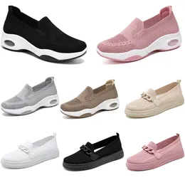 2024 inverno sapatos femininos caminhadas macio casual sapatos planos versátil preto branco rosa leve formadores fundo grosso tamanho grande 36-41 gai tr