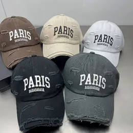 Moda sokak kapakları bahar beyzbol şapkaları erkekler için ördek dil şapkası kadın spor kapağı lüks paris mektupları casquette ayarlanabilir donatılmış -3