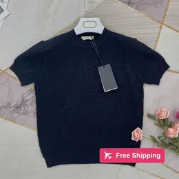 Tasarımcı Kadın Sweaters Uzun kollu kısa kollu tshirt, bükülmüş, oyuk yuvarlak boyunlu gevşek ve minimalist en iyi yaz yarım kollu baz