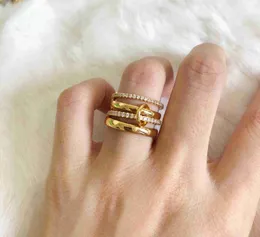 2024 Pierścienie spinelli Podobne projektant Nowy w luksusowej drobnej biżuterii x Hoorsenbuhs Microdame Srebrny Pierścień
