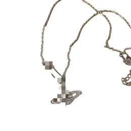 Ожерелье со спутником, дизайнерское женское ожерелье высшего качества, Сатурн, Pinch Planet, ожерелье для девочек, классная скрепка для бумаг, шейная цепочка, подарок для лучшего друга, ошейник-цепочка
