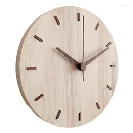 Wall Clocks Big Deal 12 Inch Home Living Room Decoration Wood Clock Modern Design Kitchen Creative Watch Decor
