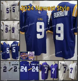 LSU Tigers College Football Jersey 9 Joe Burrow 5 Jayden Daniels 7 Mathieu 22 Clyde Edwards-Helaire 40 Devin White 3 Odell Beckham Jr.