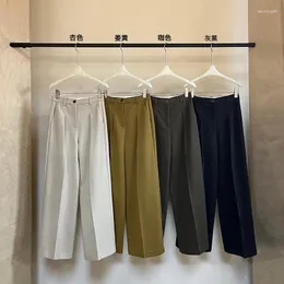 Damenhose Herbst und Winter, lässig, verdickt, weich geknetet, plissiert, gerade, Zylinder, saubere Version von All-in-One Long