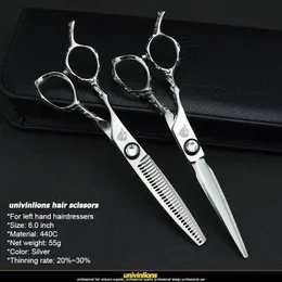 Ножницы Univinlions 6 "левша с парикмахерскими для парикмахерской ножницы левая рука для волос для салона парикмахер