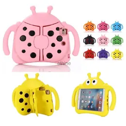 Tablet PC Cases Bags Kids Friendly Case for IPad Mini 1 2 3 4 5 Cartoon Beetle Shock Proof Full Body Cover Non-toxic EVA Kickstand Stand Tablet Cover YQ240118
