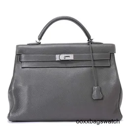 Handtaschen in limitierter Auflage 40 große Business Crossbody -Umhängetasche 2023 Neues Litchi -Muster Herren- und Frauenhandtasche Unisex -Tasche HB 075L