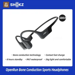 Оригинальные наушники AS803 SHOKZ с костной проводимостью AfterShokz OpenRun, беспроводные наушники Bluetooth5.1, водонепроницаемые, HD качество звука