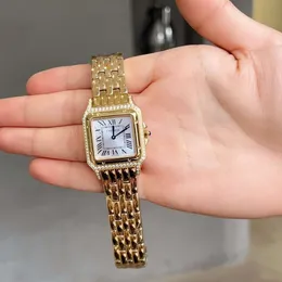 Panthere Damenuhr Designeruhr Damen Diamant Montre teure Uhren Original dicke 6 mm hochwertige Quarz-Carter-Armbanduhr mit Box K2ZW