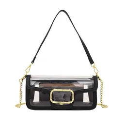 Jelly weibliche Handtaschen Luxus Crossbody Bags Designer -Ketten Umhängetasche Transparenz Tasche Neue berühmte Damen Handtaschen Mode Mode