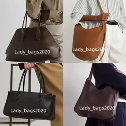 The Row Devon Top Handle Bag Everyday Grain Totes Grande Sofia Half Moon Bolsa de couro real Bolsa de luxo feminina Designer Bolsas com alça de ombro plana Bolsa de transporte de embreagem