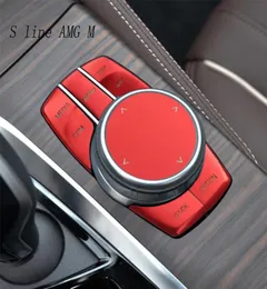 Car Styling For BMW 5 series G30 X3 G01 X4 G02 6gt G32 Aluminium Alloy Drive Center Multimedia Buttons switch Cover Sticker Trim6284830