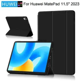 Tablet PC Cases Bags HUWEI Case For Huawei MatePad 2023 11.5 Inch Tablet Funda Trifold Stand Cover for Mate Pad Matepad 11.5 BTK-W00 2023 Skin Case YQ240118