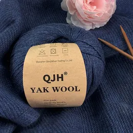 300Gram Natural Mongolian 100 ٪ Yak Wool أسفل العضوية المنغولية الممتازة Yak Wool Yarn Handmand Undyed Natural Color Yarn 240117