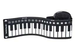 Мультистильная портативная 49-клавишная гибкая силиконовая складная электронная клавиатура для фортепиано для детей Student4713216
