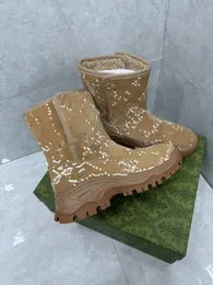 Tasman Slippers Mustard Seed Platform Classic Ultra Mini Boot Chestnut Fur Slides Sheepskin Winter Women Men Shoes Suede Upper