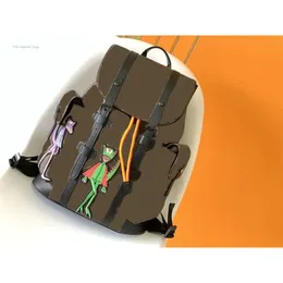designer bag Designer Back Pack Mens Brown Assar Christopher PM Backpack 7A TOP Quality
