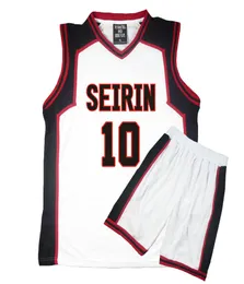 Kuroko Basuke Sepet Yok Cosplay Kostüm Yeleği Seirin Sayı 4 10 11 Kagami Taiga Jersey Sportswear Tekdüze Tişört Şortları Set6044819