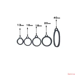13mm 16mm 18mm 20mm 40mm Silicone Lanyard Band Silicon Necklace O Ring Clips for Disposable Pen Pod Kit Flat Battery String Neck Rope