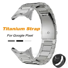 Google Pixel Watch Bands için Metal Kayış Yok GreySilverblack Kemer Bilezik Akıllı Saat değiştirme 240117