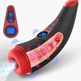 Otomatik emme erkek mastürbator oral seks mastürbasyon bardağı ısıtma vajina seks oyuncakları erkekler için lcd ekranlı yetişkin malzemeleri 18 240118