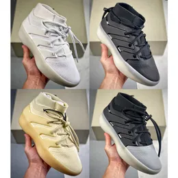 Novos Medos Rivalidade de Deus X Atletismo I Tênis de Basquete FOG Originais Basquete US 13 Designer Sapatos Casuais Preto Branco Cinza Homens Esportes Baixo Tênis Tamanho Grande Eur 36-47