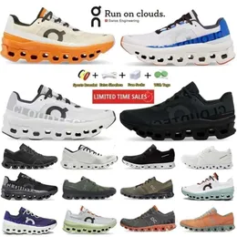2024 novo em sapatos casuais Deisgner Couds x 1 Mens Running Sneakers Federer Workout e Cross Black White Rust Respirável Sports Trainers Laceup Jogging