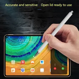 Huawei Apple android iPad Evrensel Çizim Tablet Kalem Mobil Kapasitif Kalem Anti-Mistouch için ince başlık Dayanıklı Destek Dokunmatik Ekran Emilebilir
