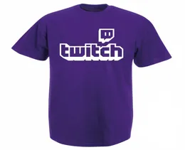 Twitch TV Tshirt Purple Gaming Top Gamer TEE Fathers Day Fan Regali di orgoglio a manica corta Men Donne una maglietta unisex Y190606012594496