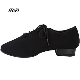 Sapatos masculinos profissão sapatos de dança latina sapato de salão moderno gb valsa amizade couro macio premium oxford salto 2.5 cm bd 309 240117