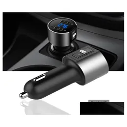 Bluetooth Car Kit C26S Wireless Radio Adapter Mp3 Player Top Quality Plus Dual Usb Charger 710 Days Arrive2995695 Drop Delivery Automo Dhdo0
