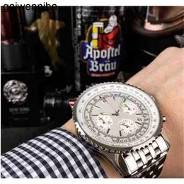Breitlinx Ruch Chronograph AAAAA Special OS 1884 Watch Men Sapphire Crystal White Dial Mężczyzna Montre Homme