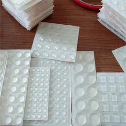 Duvar Çıkartmaları 50 PCS Çökme Pad Koruyucu Kendi Kendinden Yapışkan Silikon Mat Kayma Kapı Yastık Yastığı Çekmece Dolap Ayakları Mobilya için Şeffaf