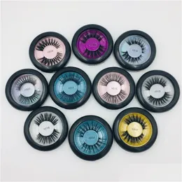 Makeup Tools 60 Pair Mink Lashes 3D Silk Protein False Eyelashes Long Lasting Natural Round Box Packaging Colorfl 10 Drop Delivery Hea Dhn02