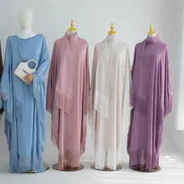 Casual klänningar ramadan muslimsk mantel en bit cinch hylsa lång klänning bön hijab jilbab kvinnor huva abaya niqab islam dubai slätt