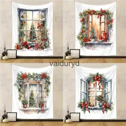 Tapestries 2024 New Year Christmas Tapestry Bedroom Living Room Background Cloth Bohemian Wall Hanging Home Decorvaiduryd