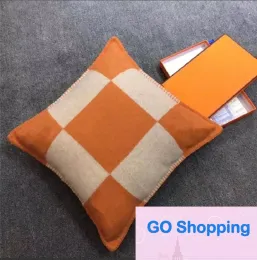 Partihandel mode vintage fleece kudde varumärke europeisk kuddtäcke täcker ull throwpillowcases kudde filt kudde hem dekor utgifter fyra säsonger